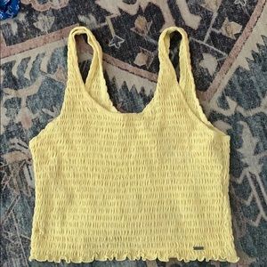 yellow crop top